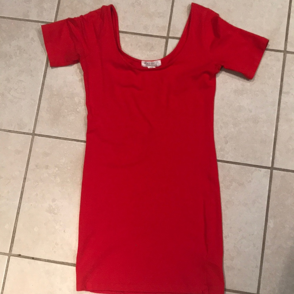 Flirty Bright Red Mini Dress